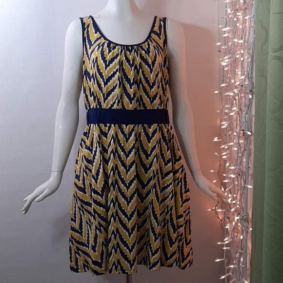 mark. Dresses & Skirts - Plus Size XXL Blue Mustard White Dress